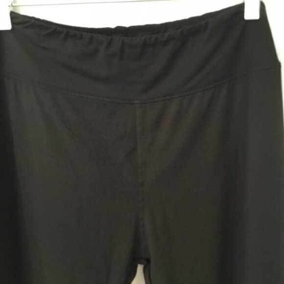 Style & Co Leggings Black Beaded Leg Charcoal Gray 7/8 Length Women's Sz Medium - Picture 5 of 8